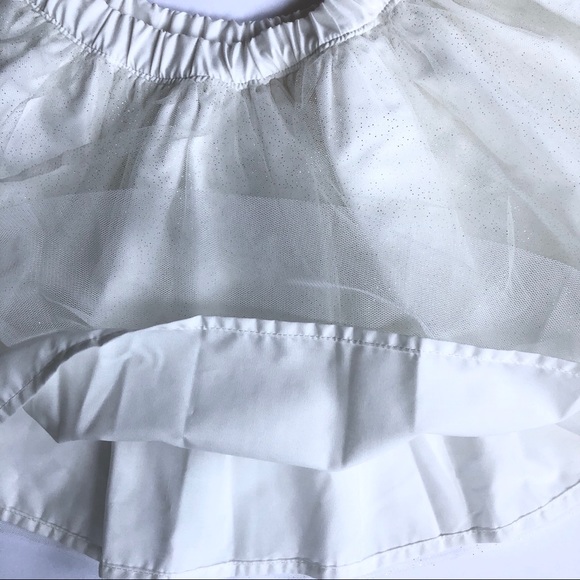 NWT-Carter’s White Sparkle Tutu Skirt 4-5T - Picture 3 of 7